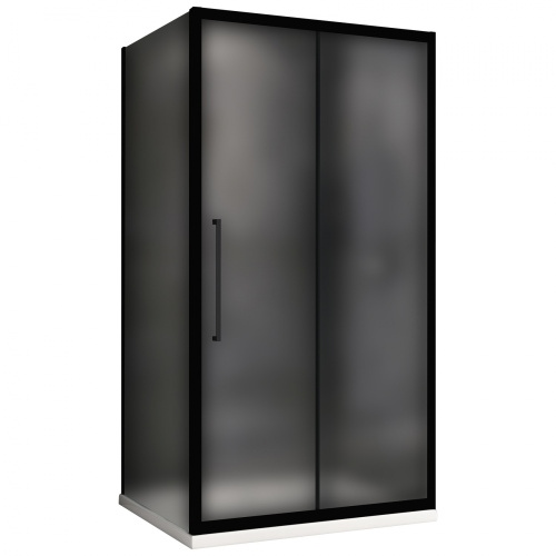 Душевой уголок Abber Schwarzer Diamant AG30160BMH-S90BM 90х160 стекло матовое профиль черный