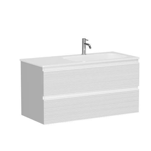 Тумба под раковину Sancos FOLK FL100RW 100х45х50 подвесная цвет белый