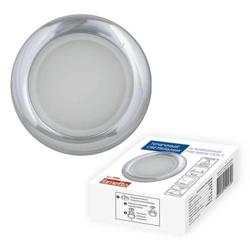 Светильник встраиваемый Fametto Arno 201 (Арно 201) DLS-A201 GU5.3 IP44 Chrome