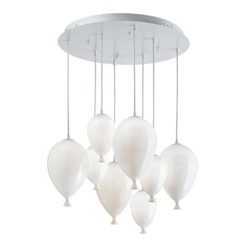 Люстра подвесная Ideal lux Clown Bianco (Цловн Бианцо) Clown SP8 Bianco