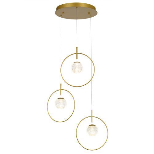 Светильник подвесной Delight Collection Elliot Diamante (Еллиот Диаманте) MD21001043-3A gold