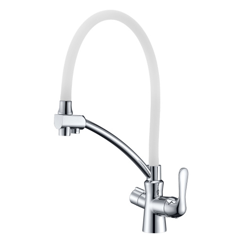 Смеситель для кухни LeMark Comfort LM3070C-White на мойку белый/хром без термостата