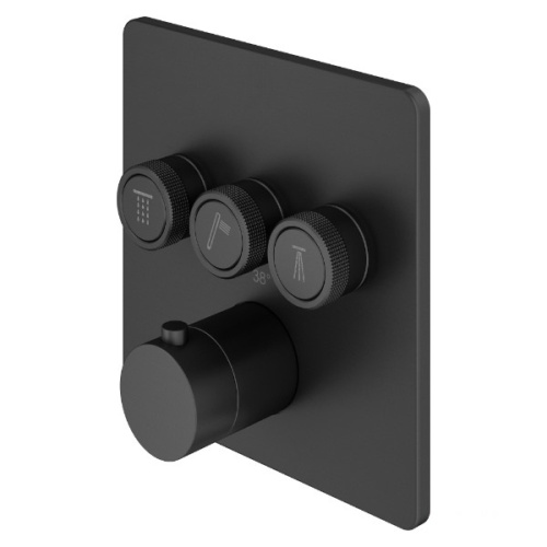 Смеситель для душа Plumberia Selection Psbox PSB2903NO встраиваемый черный матовый