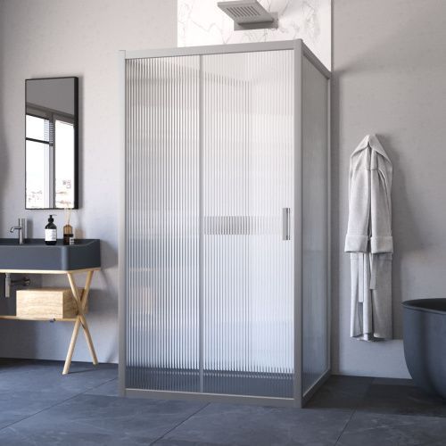 Душевой уголок Vegas-Glass ZP-U TUR+NOVO ZP-U NOVO h2000 120*100 07 Moru 120х100 стекло рифленое профиль хром матовый без поддона