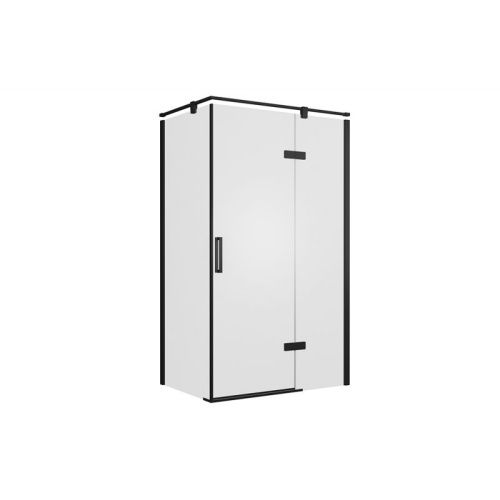 Душевой уголок Bravat Blackline BS120.3113AB 80х120 стекло прозрачное профиль черный без поддона