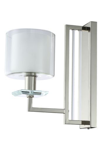 Бра Crystal Lux Nicolas (Ницолас) NICOLAS AP1 NICKEL/WHITE