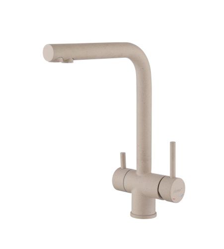 Смеситель для кухни Fmark FS1362S на мойку бежевый