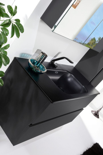 Тумба под раковину Armadi Art Vallessi 837-100-A mat 100х46х53 подвесная цвет антрацит