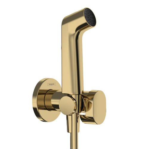 Гигиенический душ со смесителем Hansgrohe Bidette 29232990 золото