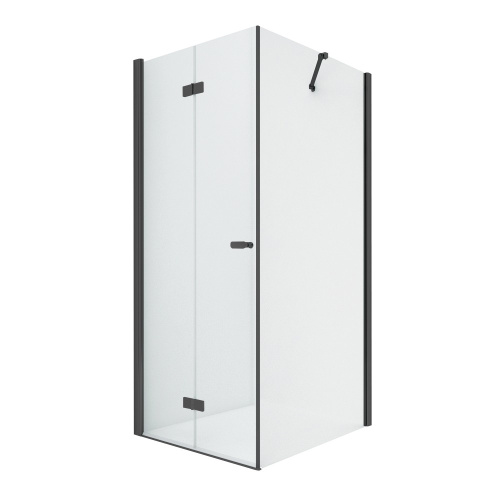 Душевой уголок New Trendy NEW SOLEO Black D-0235A/D-0116B 90х100 стекло прозрачное профиль черный