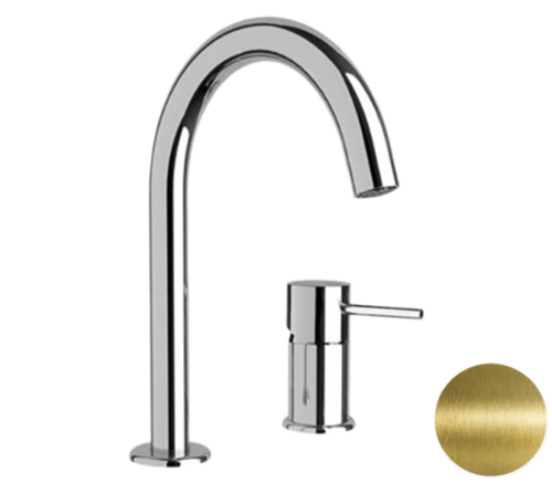 Смеситель Remer X Style X57VO на раковину латунь брашированная