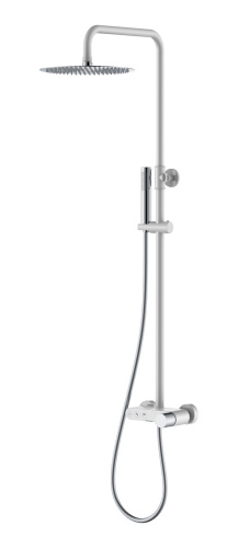 Душевая стойка Boheme Stick 128-WCR настенная цвет хром