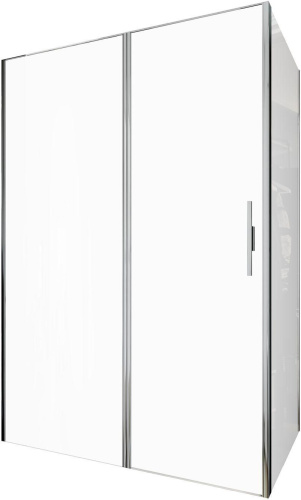 Душевой уголок Allen Brau Priority 3.31010.00 + 3.31016.00 140х90 стекло прозрачное профиль хром глянцевый без поддона