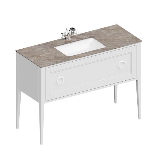 Тумба под раковину Kerama Marazzi PLAZA PL.CN.120.1\WHT.M 120х47х84 напольная цвет белый