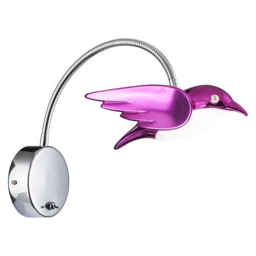 Спот светодиодный Globo Bird Purple (Бирд Пурпле) 56672-1W