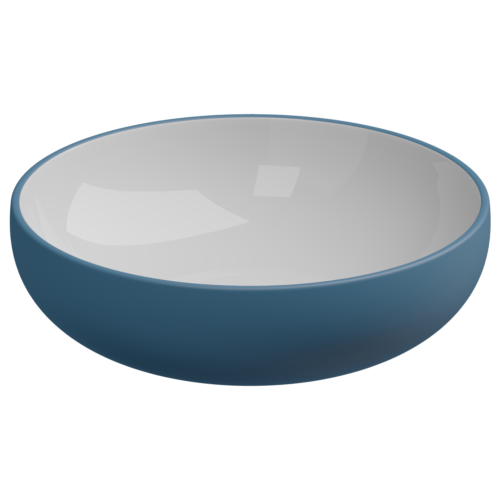 Раковина GSG Ceramic Design Easy 45см EALAVRO45BI000/027 накладная цвет белый/синий