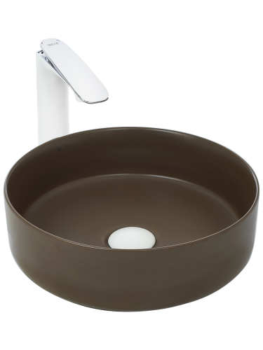 Раковина WeltWasser WW ELBACH 3134 MBR (10000004519) накладная цвет коричневый матовый Раковина WeltWasser WW ELBACH 3134 MBR (10000004519) накладная цвет коричневый матовый