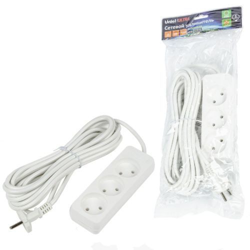 Удлинитель бытовой Uniel ULTRA (УЛТРА) S-CU3-5 WHITE