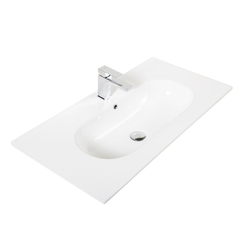 Раковина керамическая BelBagno Love LOV-900-LVB 91х46 накладная цвет белый