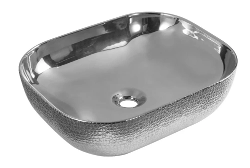 Раковина Gid 50 см D1302h009 (53304) накладная цвет серебро