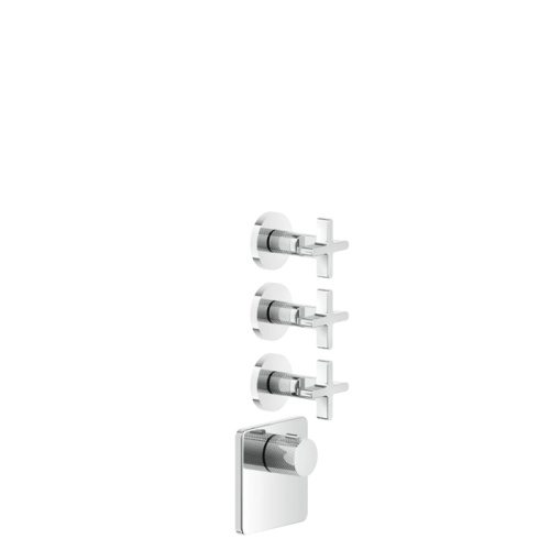 Смеситель для душа Gessi Inciso 58346#031 встраиваемый в стену хром с термостатом (внешняя часть)