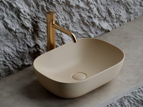 Раковина Ceramica Nova ELEMENT 46 см CN6009MC накладная цвет капучино матовый