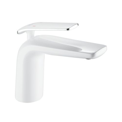 Смеситель Rose R3901F на раковину белый/хром