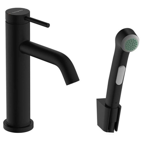 Смеситель Hansgrohe Tecturis S 73211670 на раковину/столешницу черный матовый