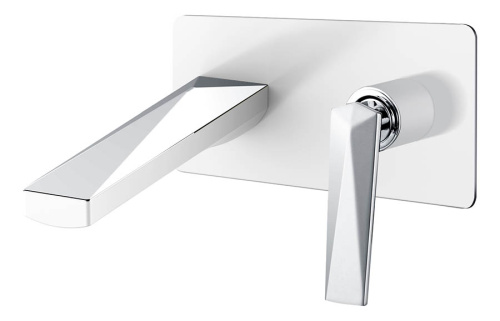 Смеситель Boheme Venturo 375-W встраиваемый белый