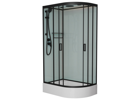 Душевая кабина Frank 143009 120х80 с крышей ориентация левая Душевая кабина Frank 143009 120х80 с крышей ориентация левая