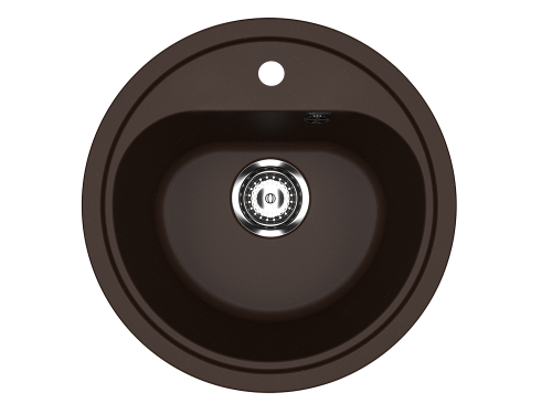 Кухонная мойка Ulgran Classic U-700-345 44х44 цвет шоколад