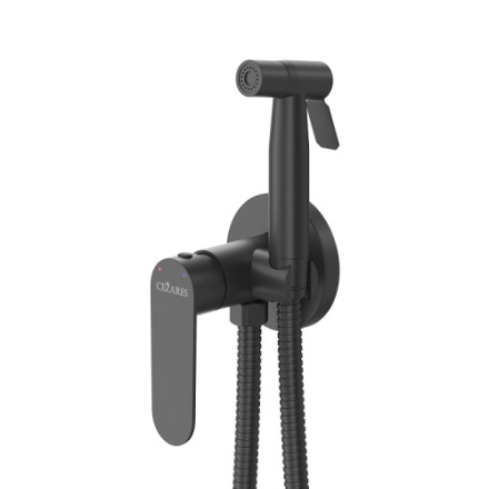 Гигиенический душ Cezares STYLUS STYLUS-DIF-NOP черный матовый