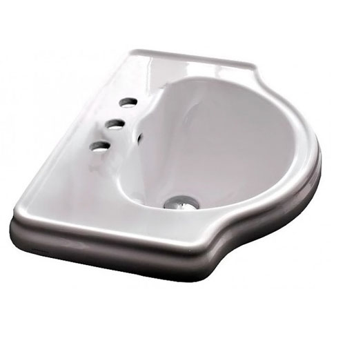Раковина Kerasan Retro 62 см 103001*3 встраиваемая цвет белый