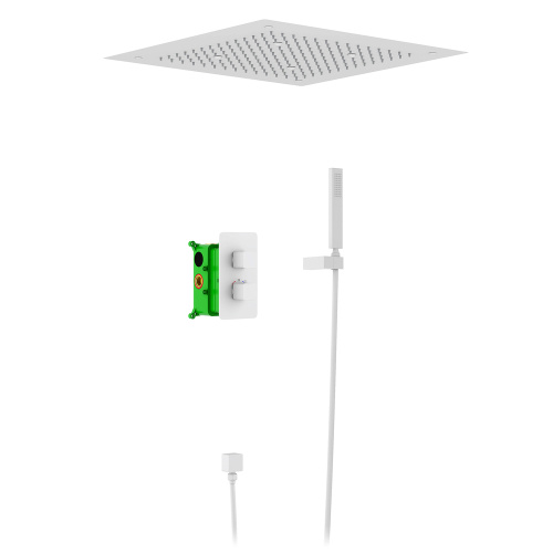 Душевая стойка Timo Tetra-thermo SX-0169/00 настенная цвет белый матовый Душевая стойка Timo Tetra-thermo SX-0169/00 настенная цвет белый матовый
