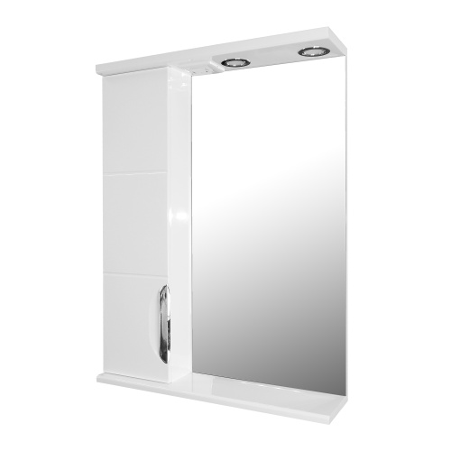 Зеркало-шкаф Loranto Стиль CS00024779 60х16х82 подвесной цвет белый глянцевый Зеркало-шкаф Loranto Стиль CS00024779 60х16х82 подвесной цвет белый глянцевый