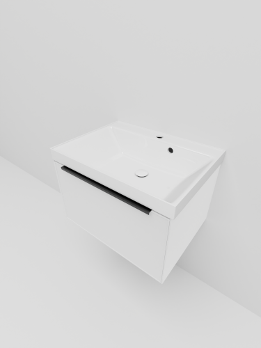 Тумба с раковиной La Fenice SIMPLA NFNC-01-SIM-B-60-3-60 61х36х47 подвесная цвет белый
