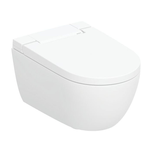 Унитаз-биде подвесной Geberit AquaClean Alba 146.350.01.1 белый с сиденьем микролифт безободковый душевой смыв