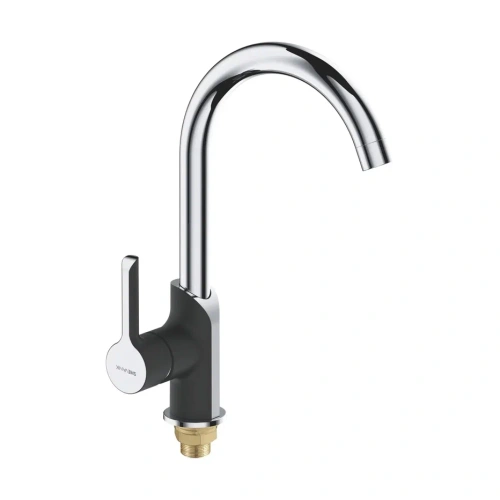 Смеситель для кухни Shevanik S6053H на мойку черный