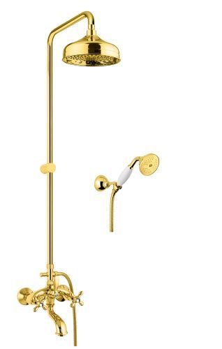 Душевая стойка Fiore 01OO0615 настенная цвет золото