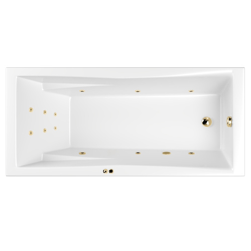 Ванна акриловая гидромассажная Whitecross PALACE 0104.180080.100.LINE.GL 180х80 пристенная прямоугольная с каркасом