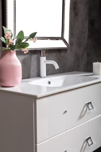 Тумба под раковину Armadi Art Vallessi Avantgarde 841-100-WCR 100х46х48 напольная цвет белый