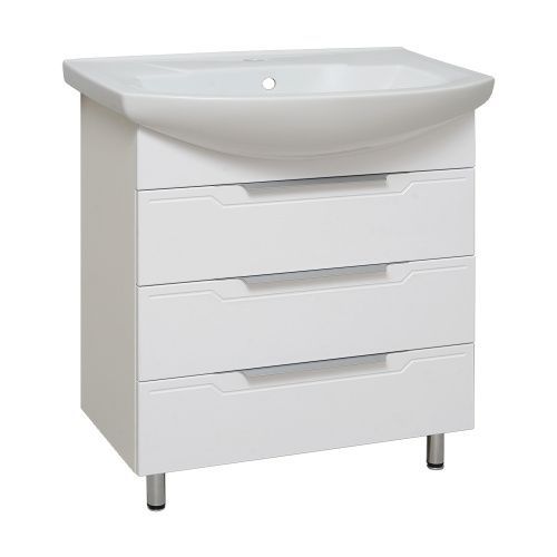 Тумба под раковину Runo Верона 00000001146 70х30 напольная цвет белый