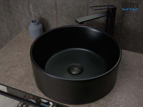 Раковина Gid Esfera 40 см Bm9011 (53368) накладная цвет черный матовый