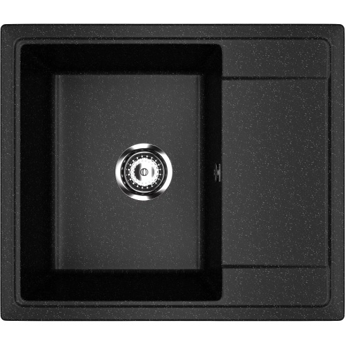Кухонная мойка Ulgran Practik PR-M 575-004 57,5х49,5 цвет черный оникс