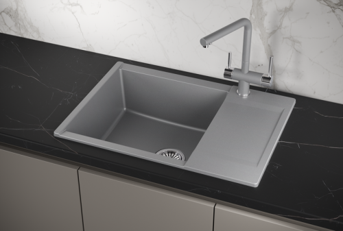 Кухонная мойка Granula 7003 АЛЮМИНИУМ 70х50 цвет серый