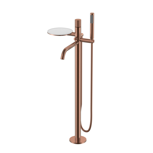 Смеситель Boheme Stick 129-CB.4 напольный медь брашированная