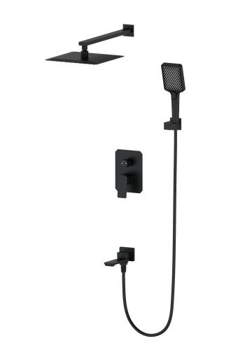 Душевая система Wonzon & Woghand Diamond WW-88939011-MB встраиваемая в стену цвет черный