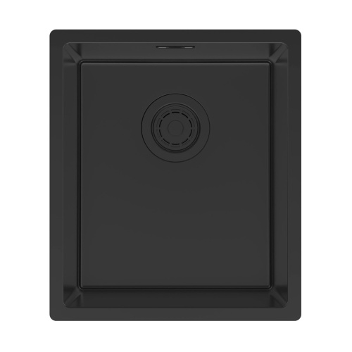 Мойка LASSAN 38 UNI, нерж. сталь, LA38-MBN, матовый черный, NANO-PVD, 380х440мм, Paulmark