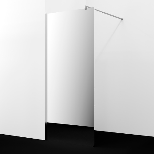 Душевая перегородка WasserKRAFT Rur 30W 30W46-MR 110х200 стекло зеркальное профиль хром