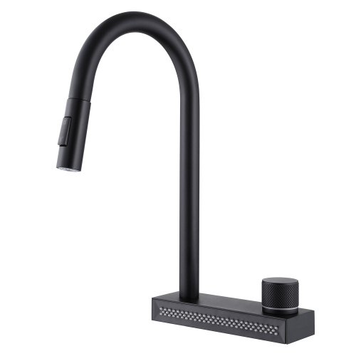 Смеситель для кухни ABBER Wasser Kreis AF8114B на мойку черный матовый